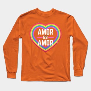 Amor es Amor - rainbow heart design Long Sleeve T-Shirt